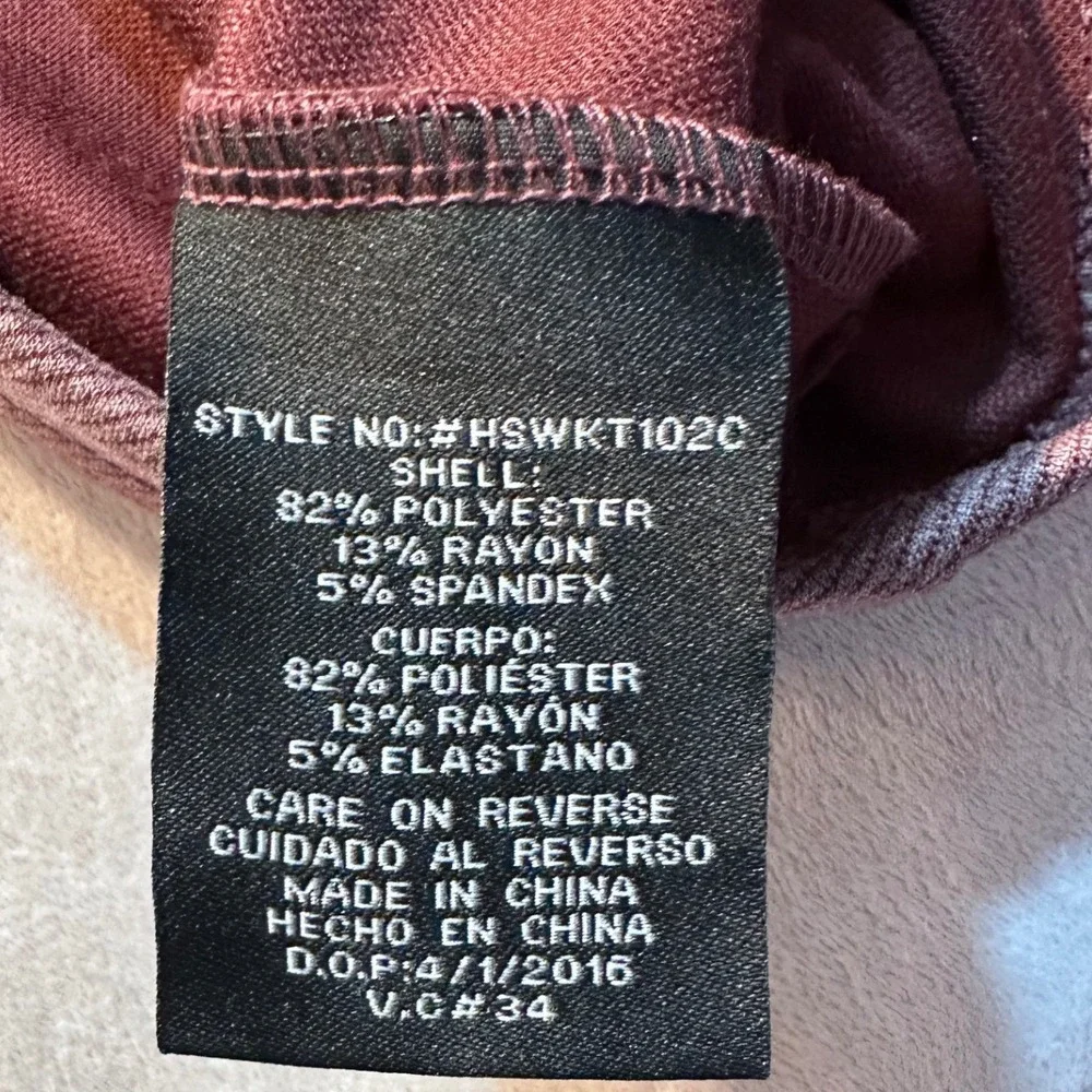 Hawke & Co Sport Mens XXL Quarter Zip Pullover Burgundy Black  NWT